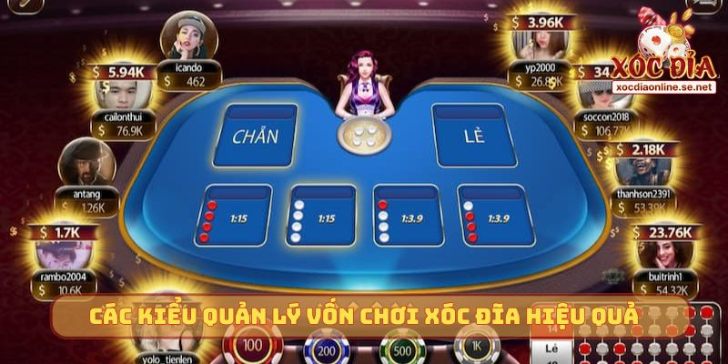 Các kiểu quản lý vốn chơi Xóc Đĩa hiệu quả