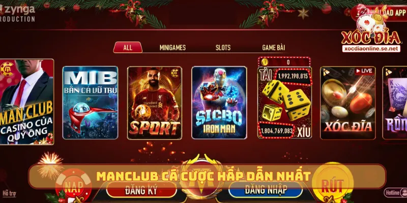 Manclub cá cược hấp dẫn nhất