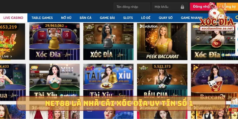 Net88 là nhà cái Xóc Đĩa uy tín số 1
