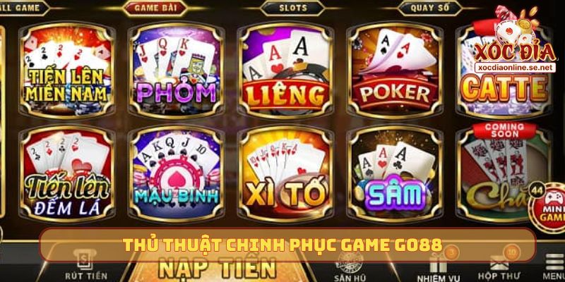 Thủ thuật chinh phục game GO88